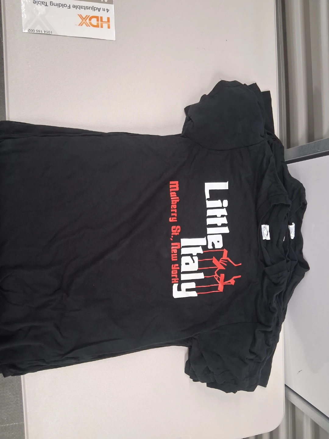 Little Italy Mulberry St. Black T-Shirt