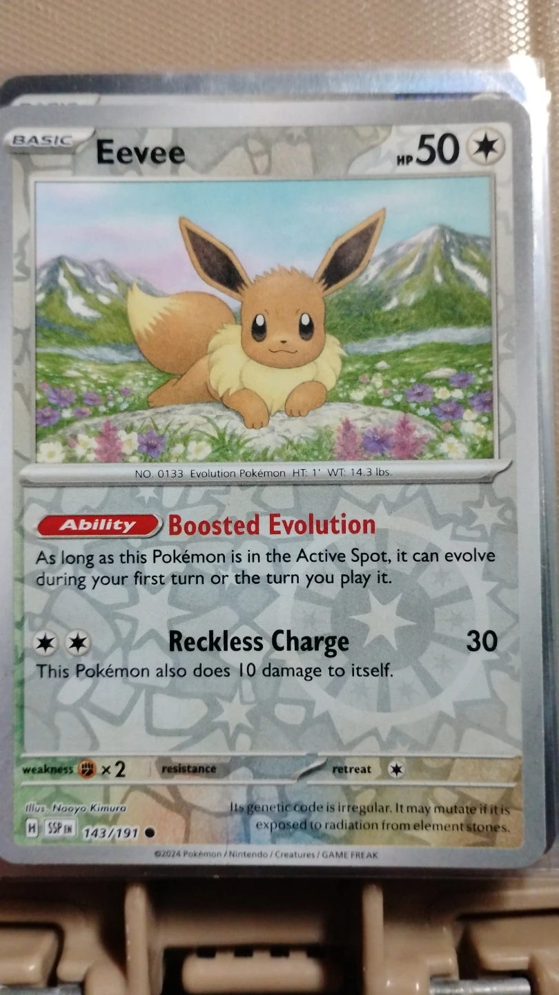 Pokemon Eevee 143/191 Trading Card