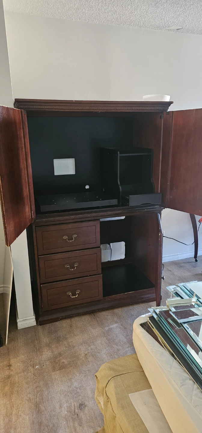 Dark Wood Entertainment Armoire