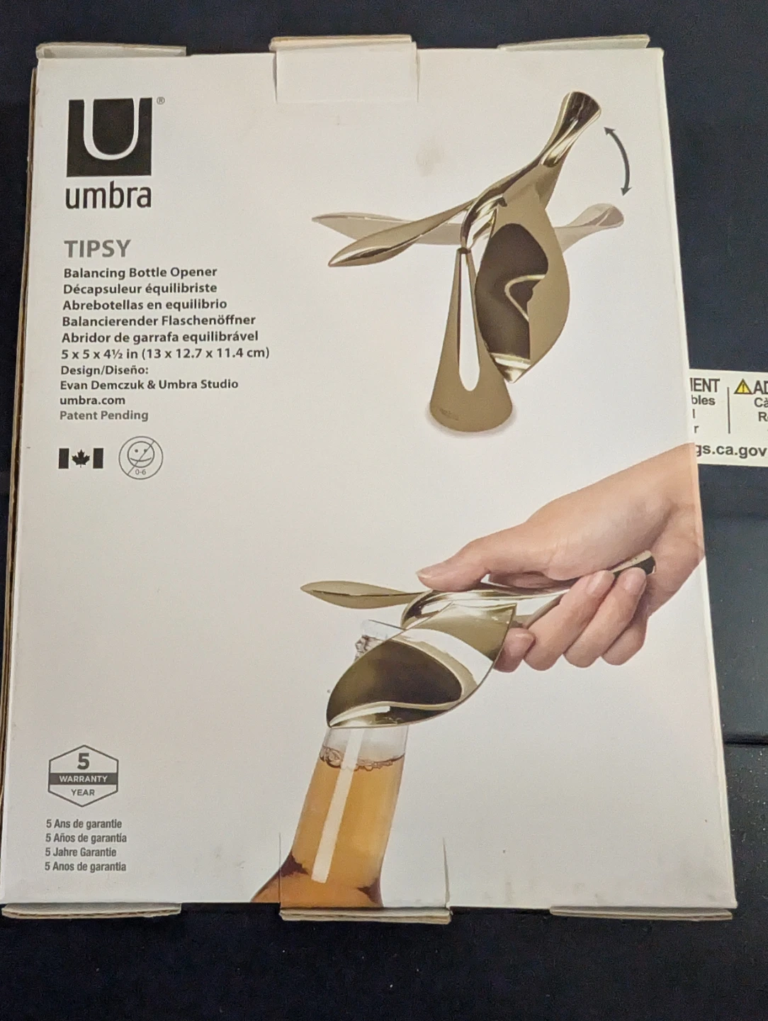 Umbra Tipsy Balancing Bottle Opener - photo 2