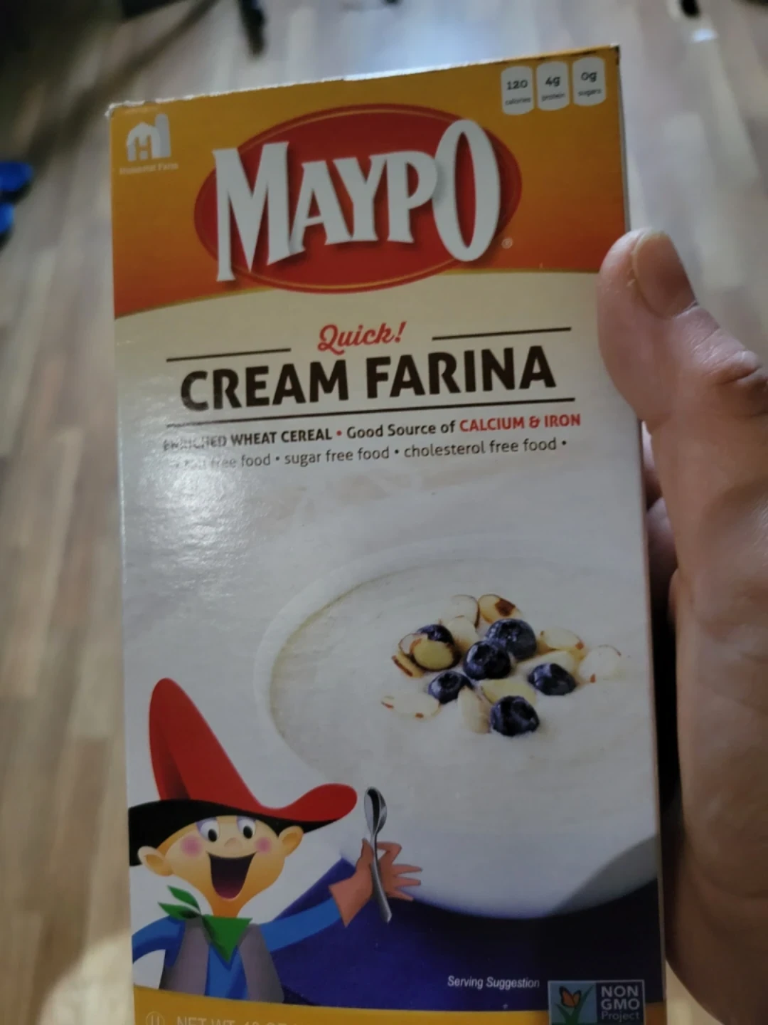 Free cream of wheat box