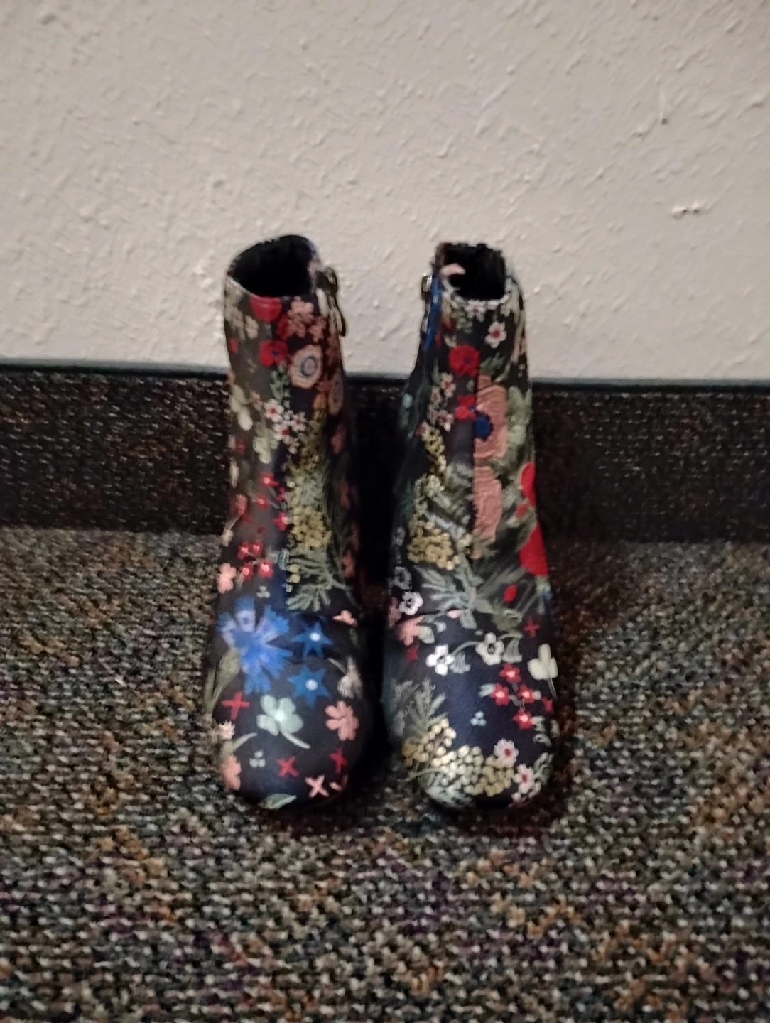 Blue Floral Embroidered Boots - photo 2
