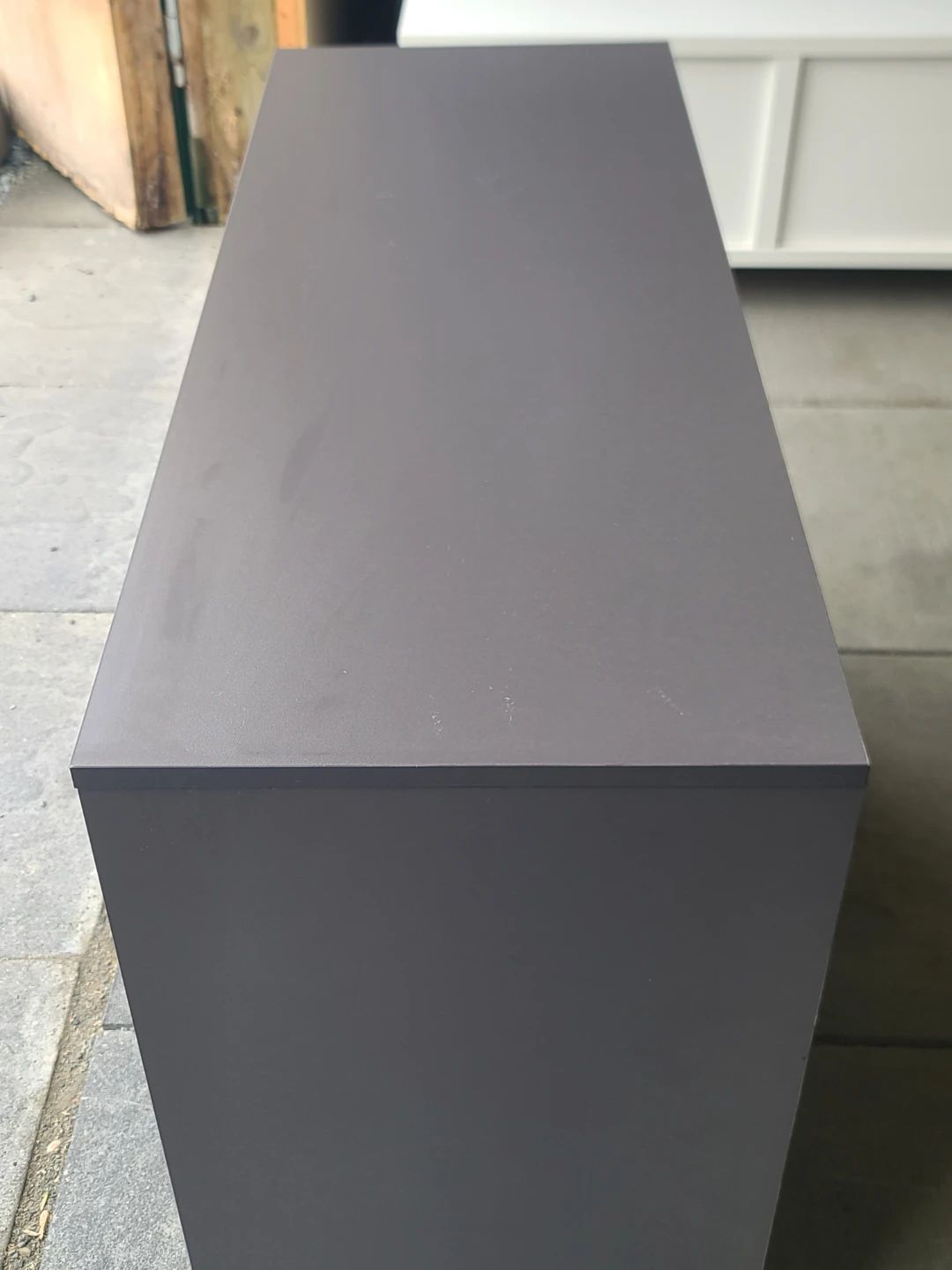 Grey Sideboard Buffet Cabinet with 4 Drawers and 2 Doors - photo 4