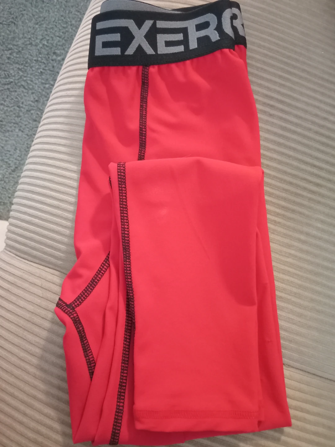 EXERCISE Red Compression Leggings XS