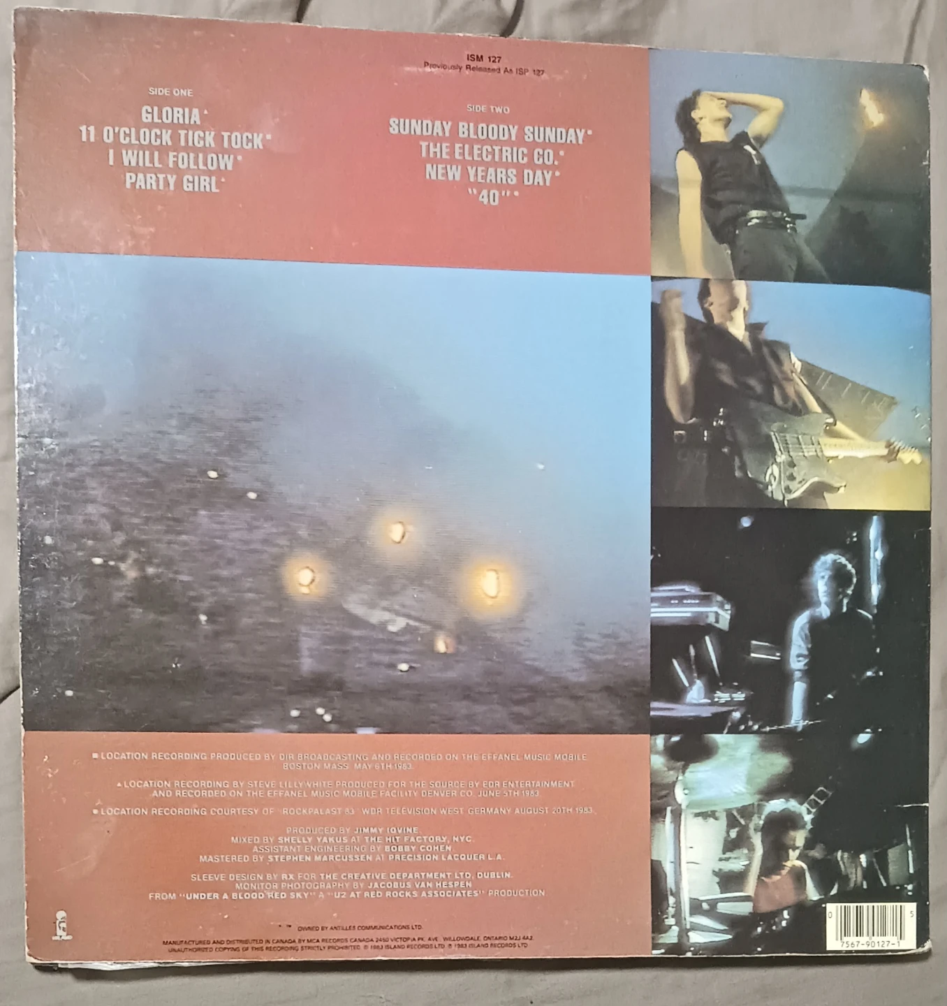 U2 Live Under A Blood Red Sky Vinyl LP - photo 2
