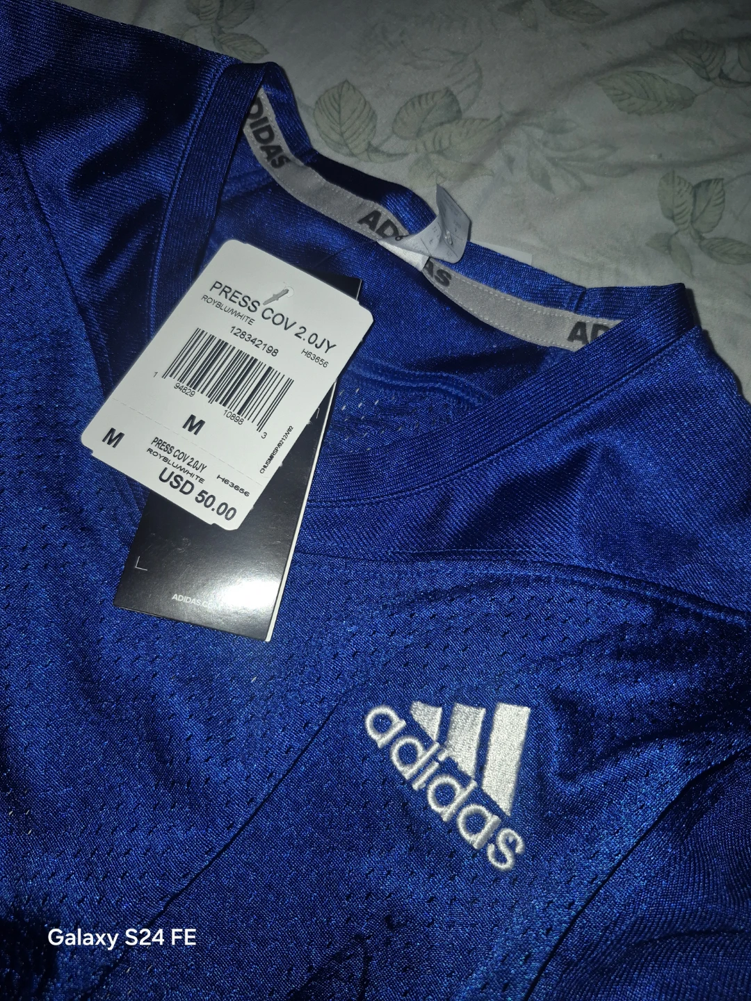 Adidas Press COV 2.0JY Youth Jersey Royal Blue