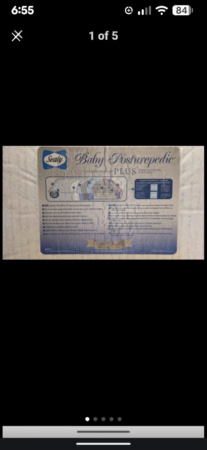 Baby Sealy mattress- posturepedic