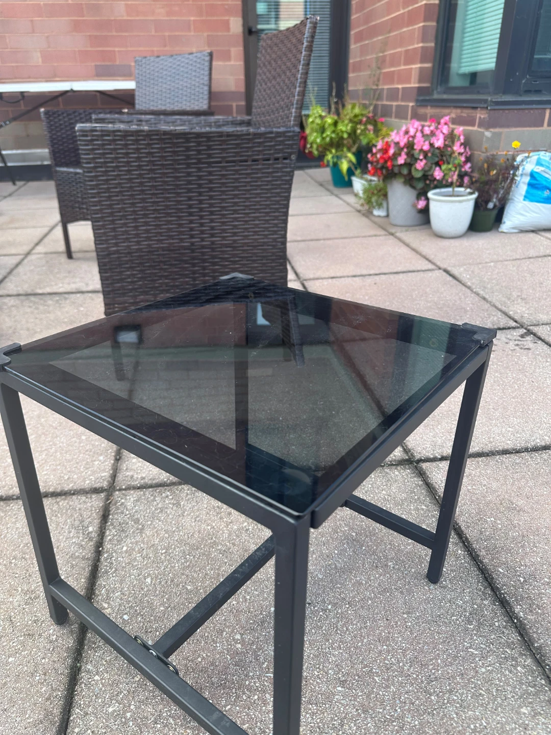 Outdoor Patio Furniture Set with Two Chairs and Table - photo 2