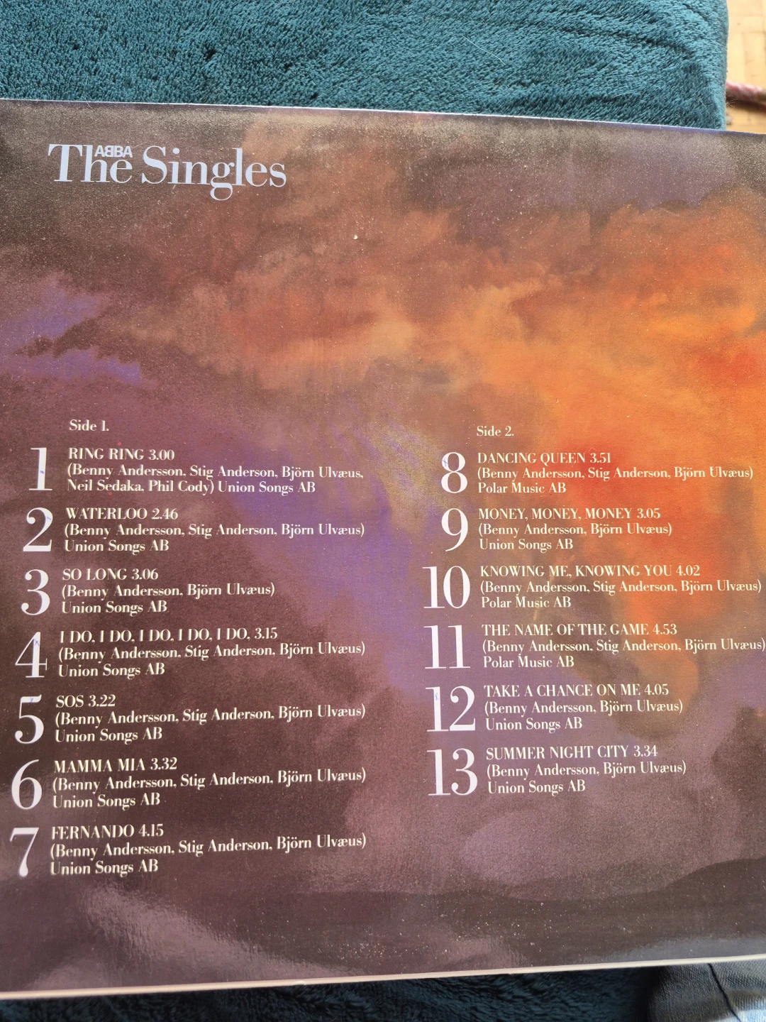 ABBA The Singles The First Ten Years Vinyl Record - photo 3