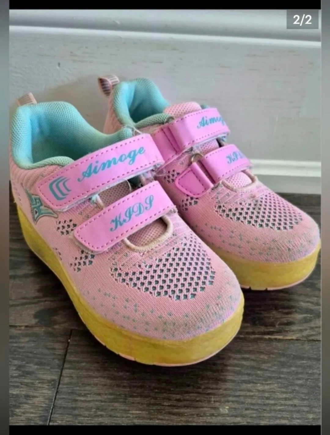 Kids Lightweight Sneakers - Kids Wheelie Shoes Size 11 To 12 - photo 2