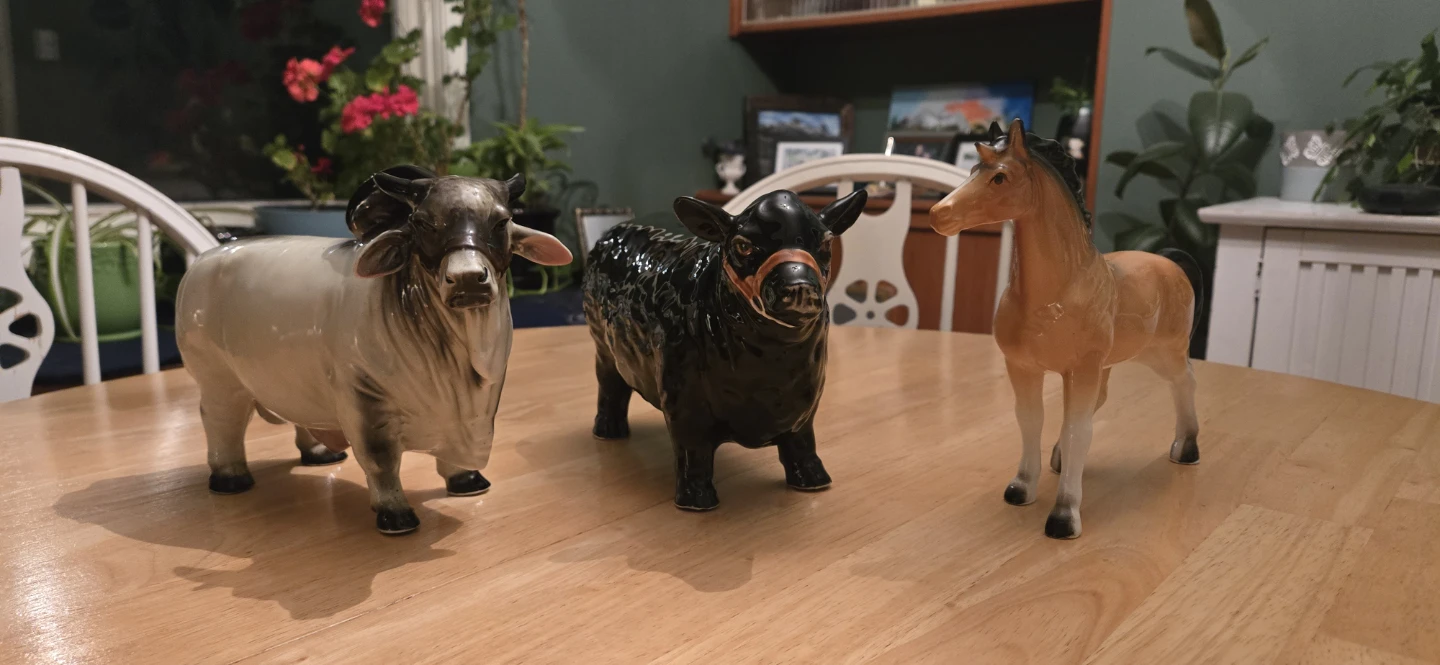Set of 3 Ceramic Farm Animals