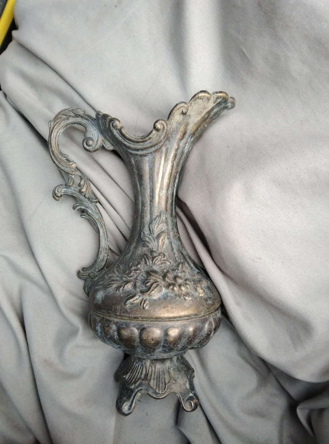 Vintage Peltrato Pewter Decorative Pitcher