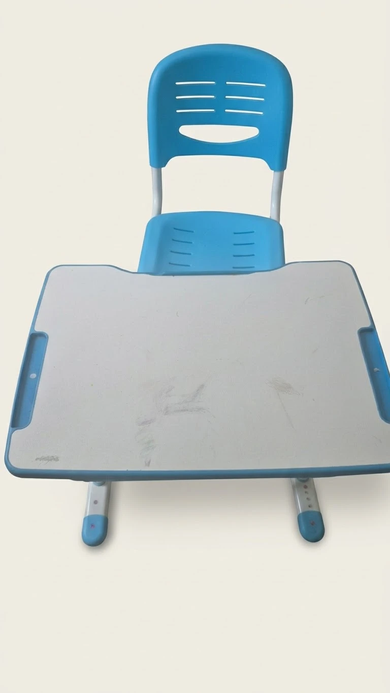 Children's Blue Desk and Chair Set