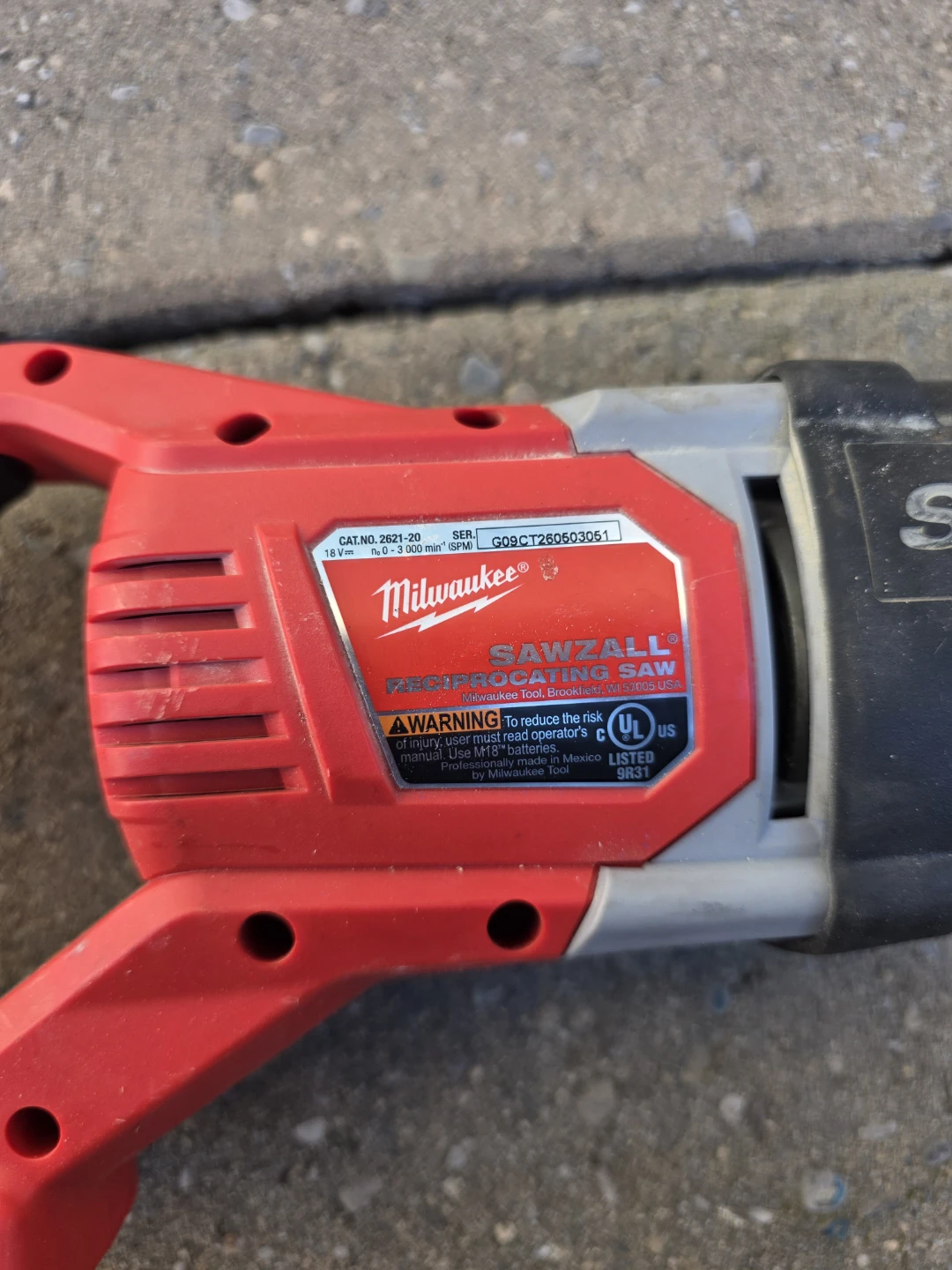 Milwaukee M18 Sawzall Reciprocating Saw 2621-20 - photo 2