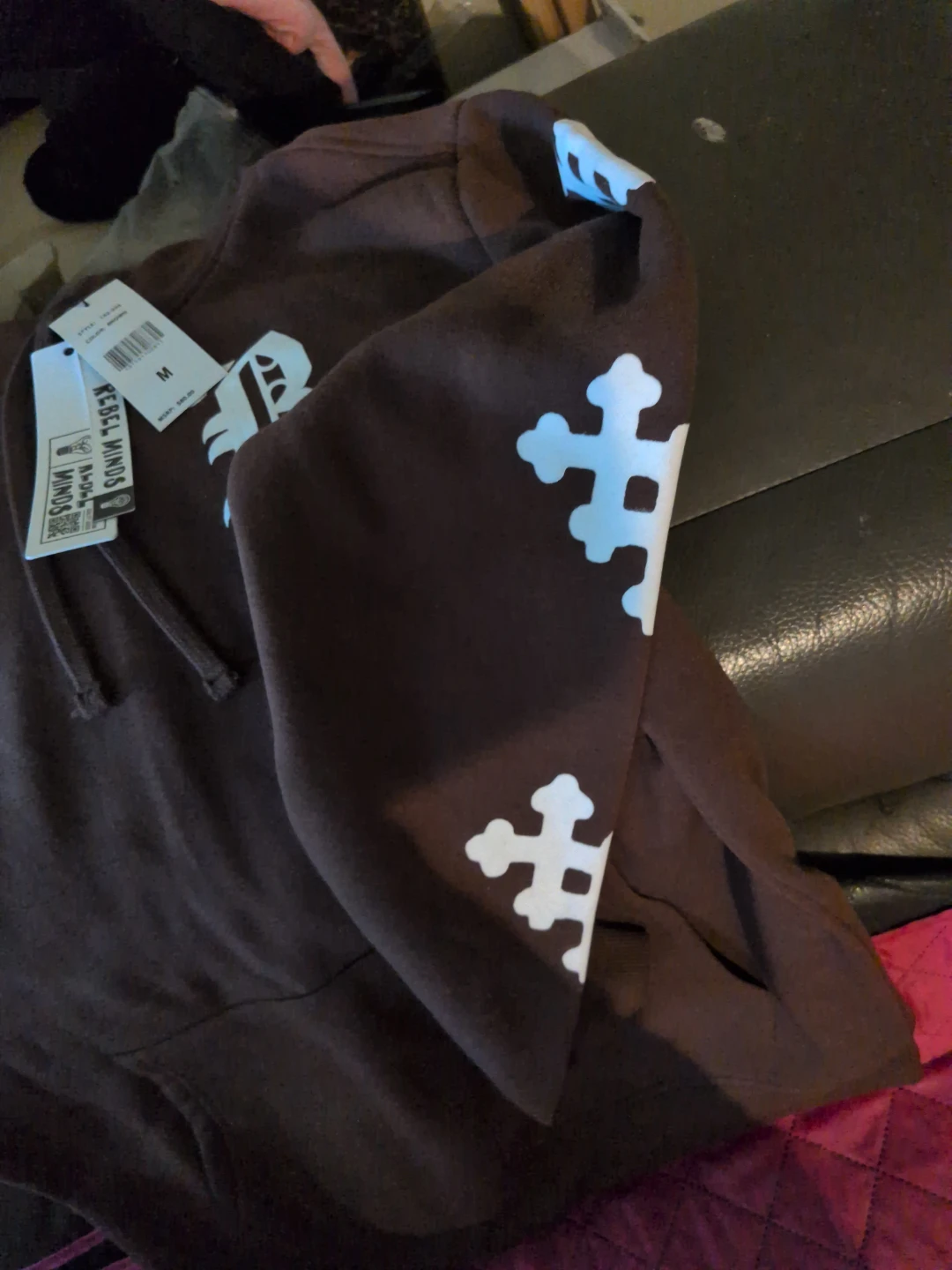 Rebel Minds Hustle & Grind Hoodie Brown