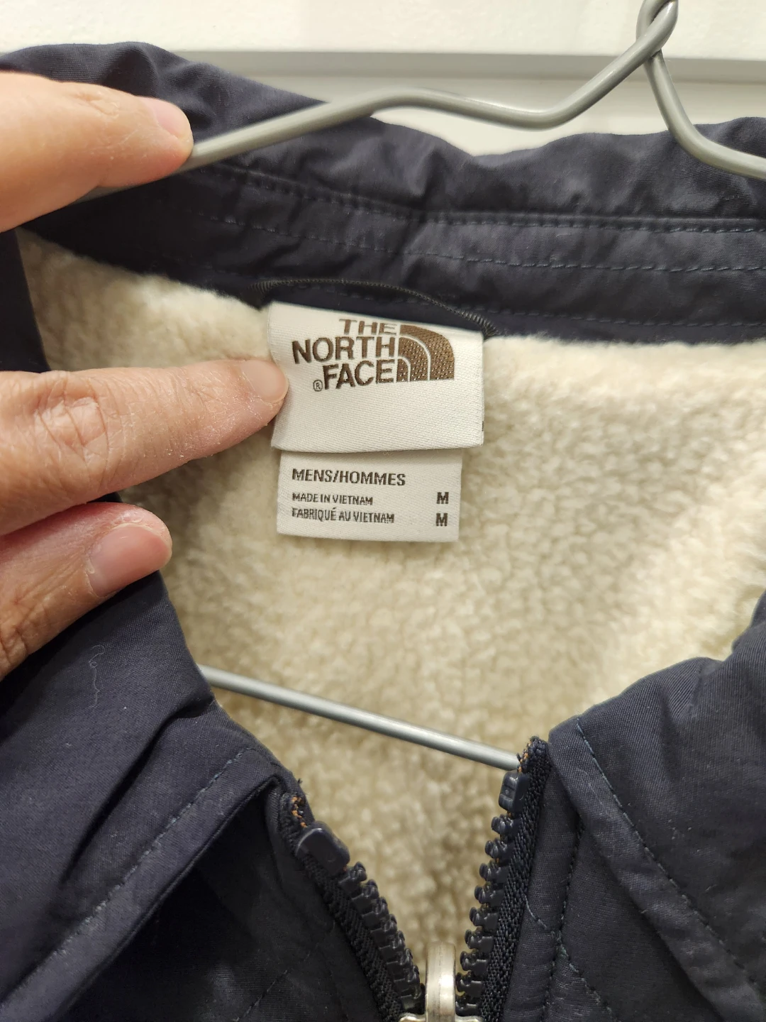 The North Face Quilted Sherpa Jacket Navy - photo 2