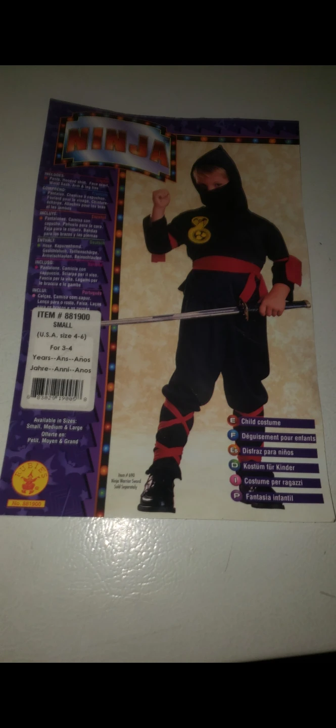Rubies Ninja Child Costume