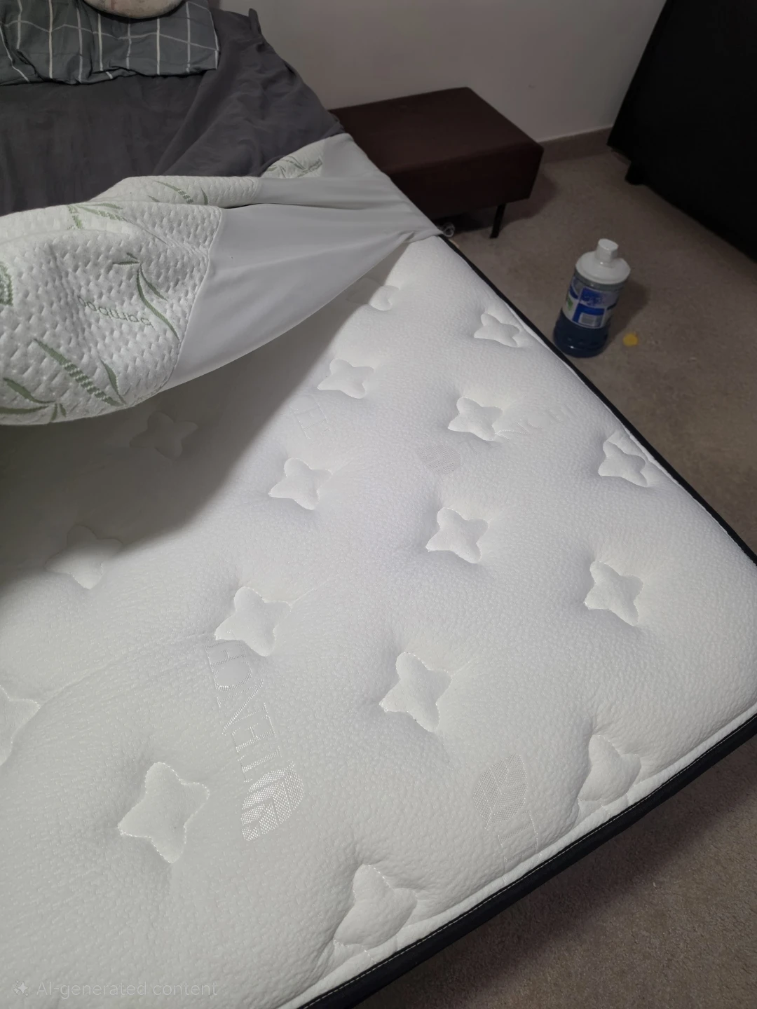 king size Mattress &  IKEA NORDLI bed frame with 6 drawers - photo 2