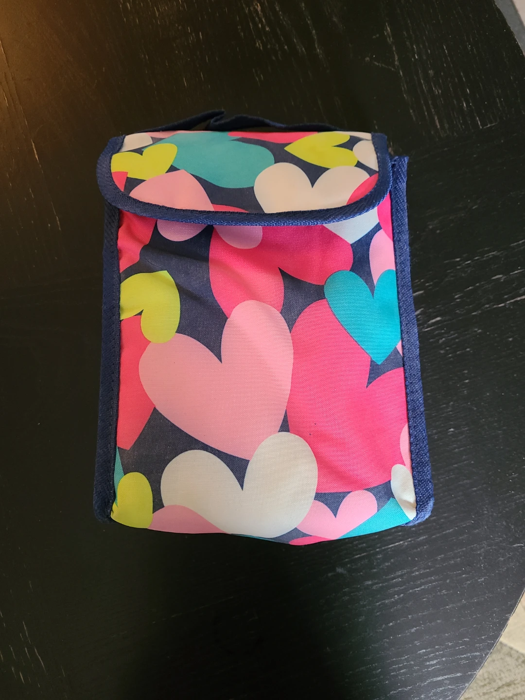 Heart Print Insulated Lunch Bag