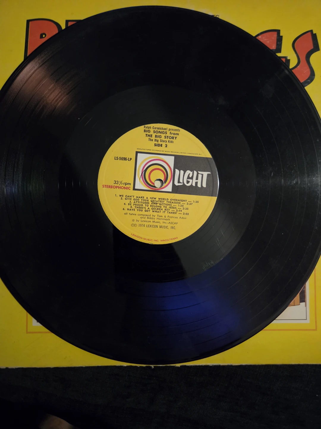 Big Songs from The Big Story Vinyl Record - photo 4