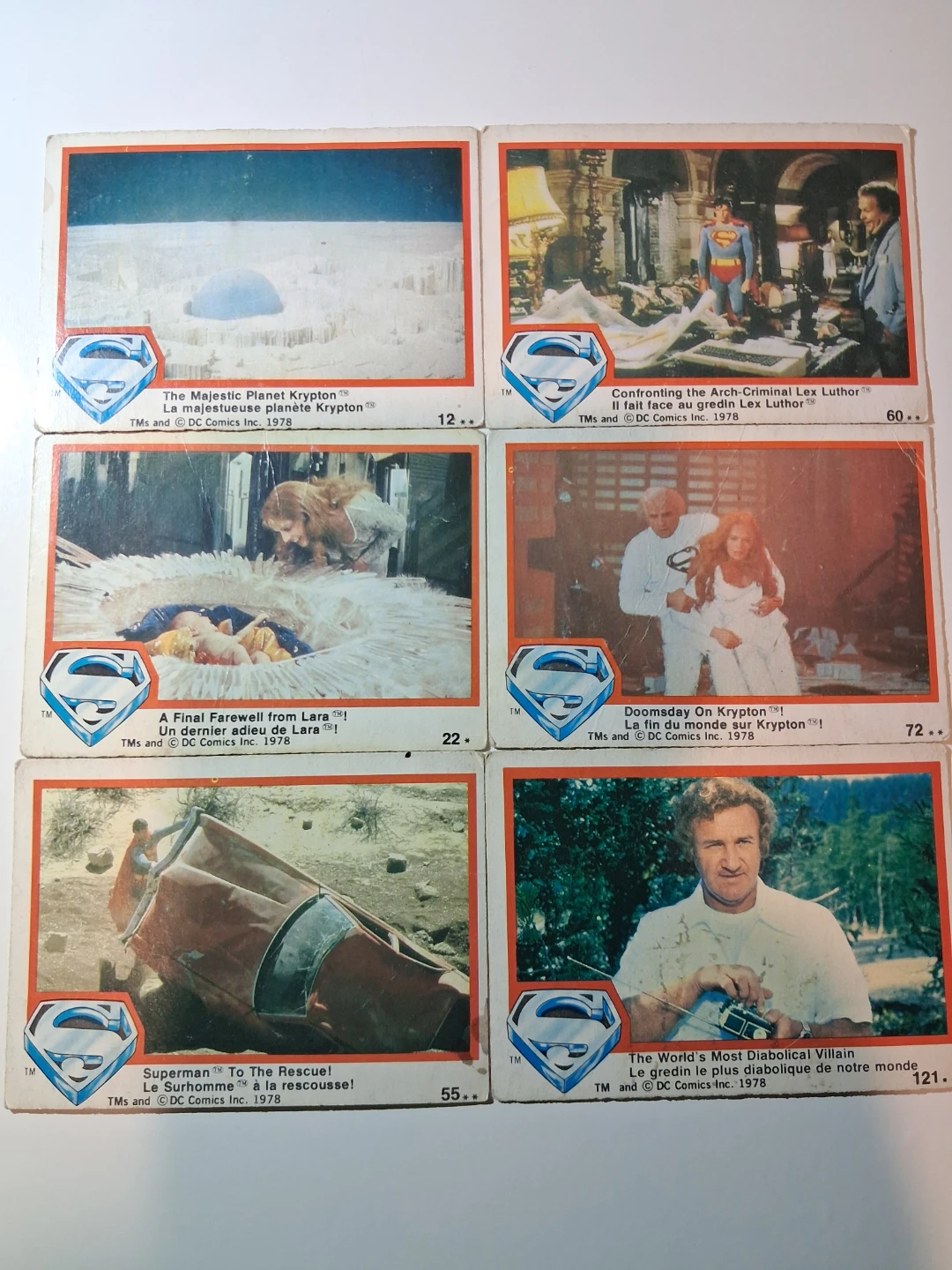 Vintage 1978 DC Comics Superman the Movie Trading Cards - photo 3