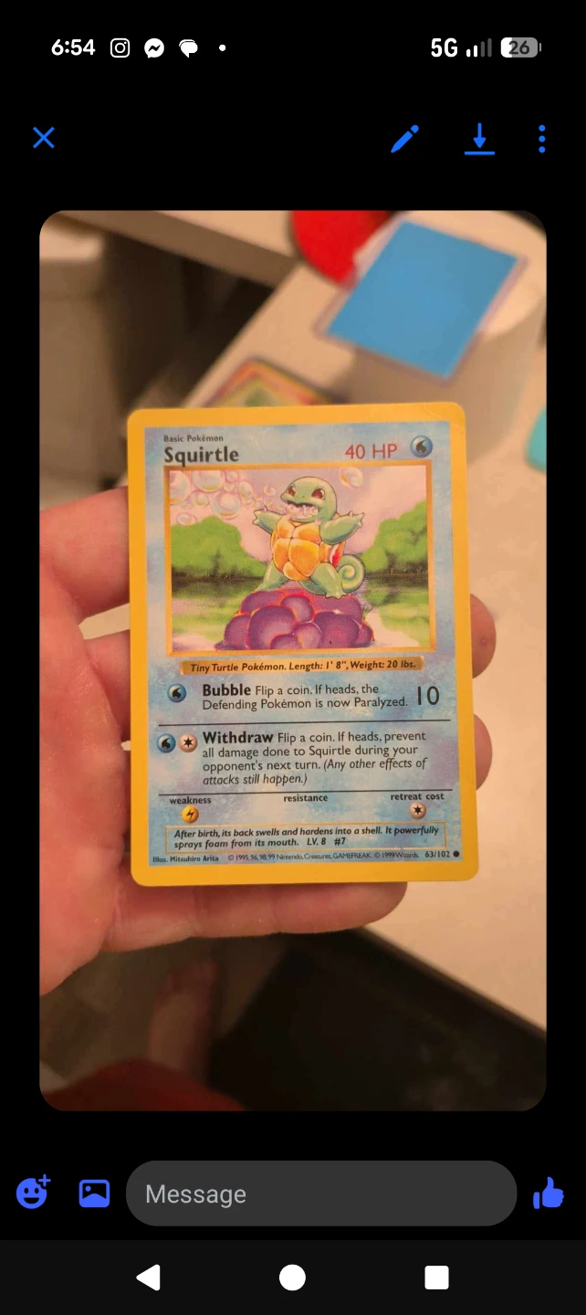Set of 3 Vintage 1999 Base Set Pokémon Cards - photo 5