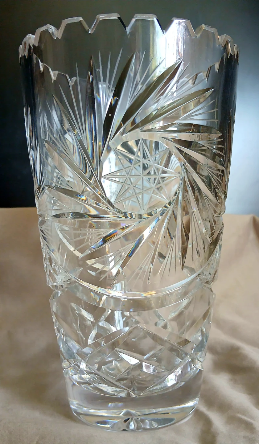 Clear Cut Crystal Flower Vase - photo 2
