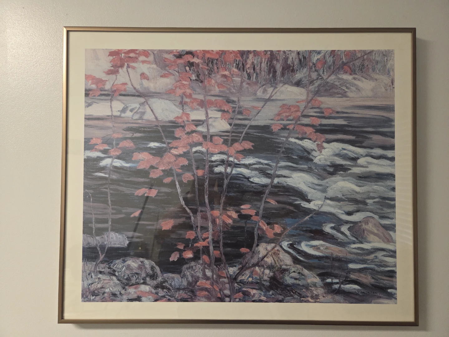 A.Y. Jackson The Red Maple Framed Print