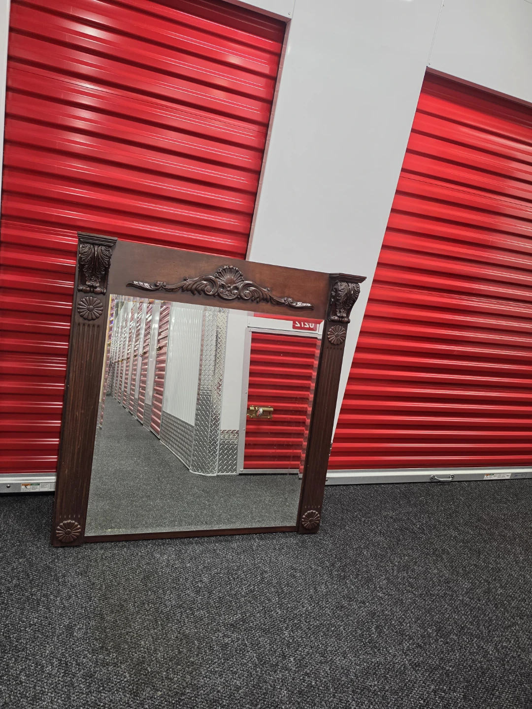 Ornate Traditional Wooden Wall Mirror