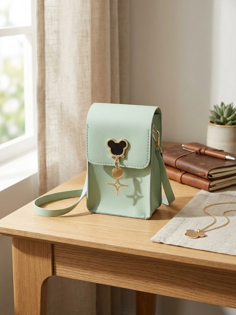 Mint Green Crossbody Phone Bag