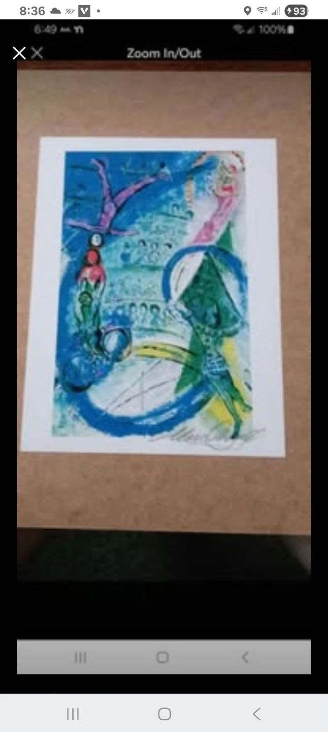 Marc Chagall Le Cirque VI Lithograph