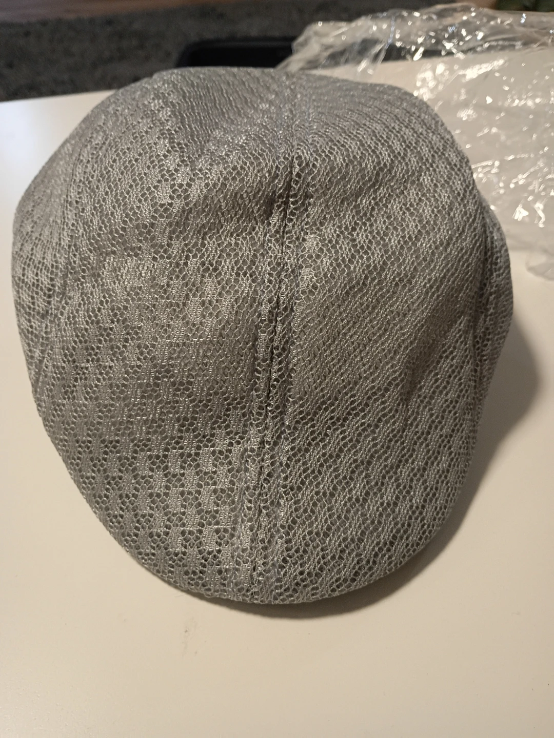 Light Grey Mesh Flat Cap