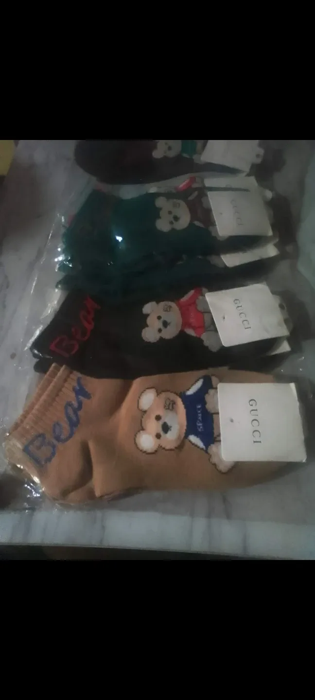 Gucci inspired Bear Motif Socks
