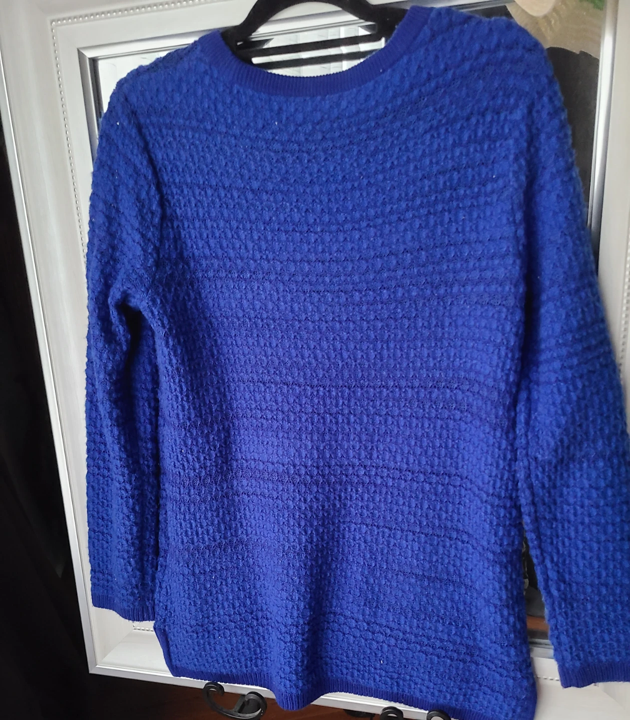 Jones New York Blue Textured Knit Sweater - photo 2