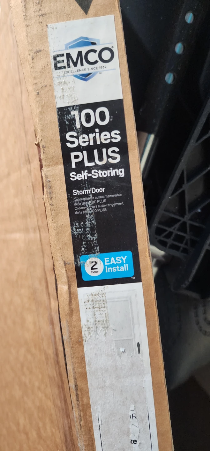 Storm Door 32"x80" NEW IN BOX, Self-storing glass - photo 3