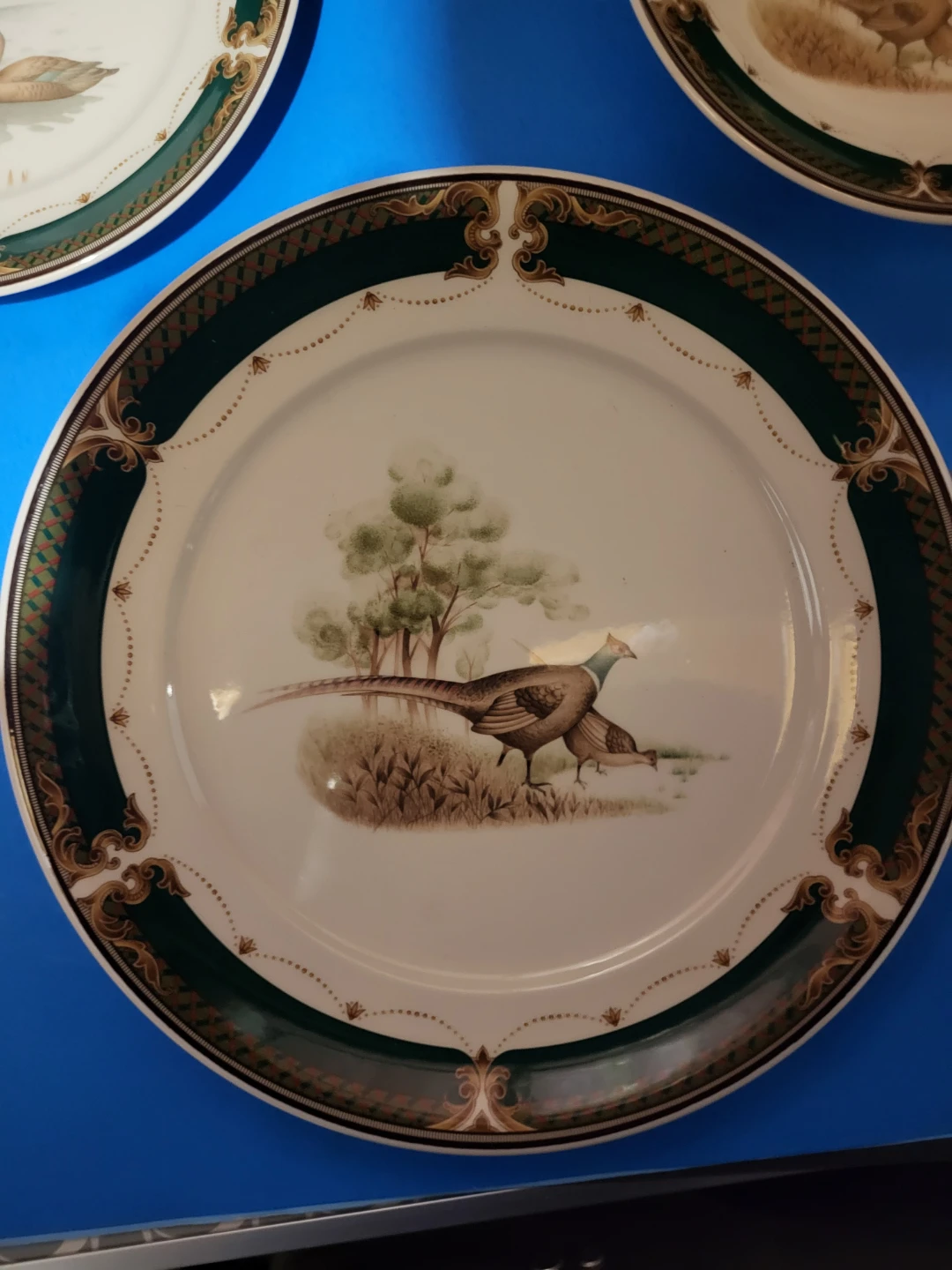 Keltcraft Pheasant and Ducks Green Plates and Bowl - photo 2