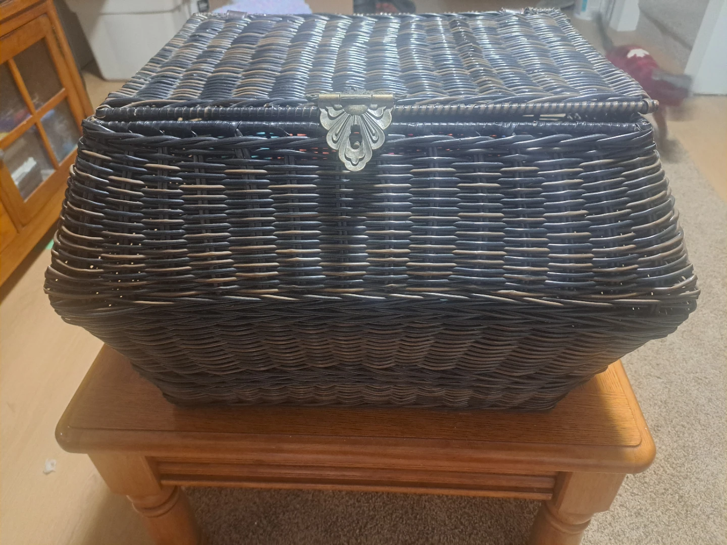 Woven Storage Basket with Lid