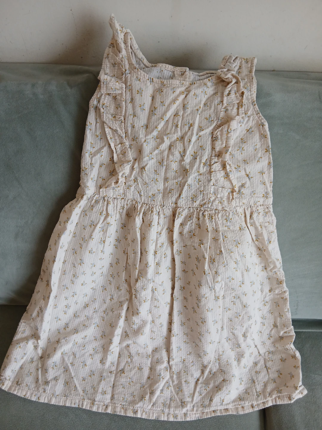 Girls floral print sleeveless dress