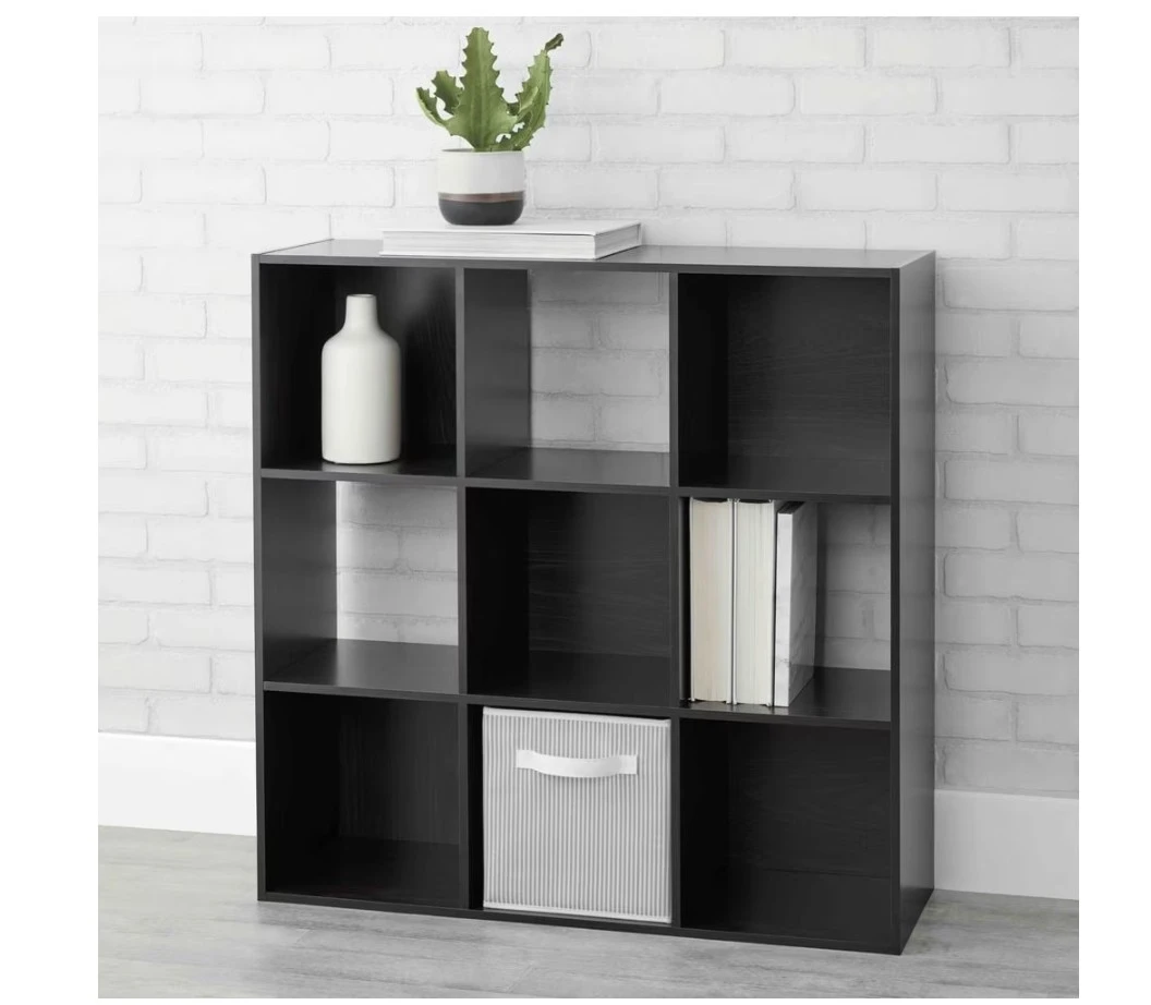 Mainstays 9-Cube Storage Organizer Black