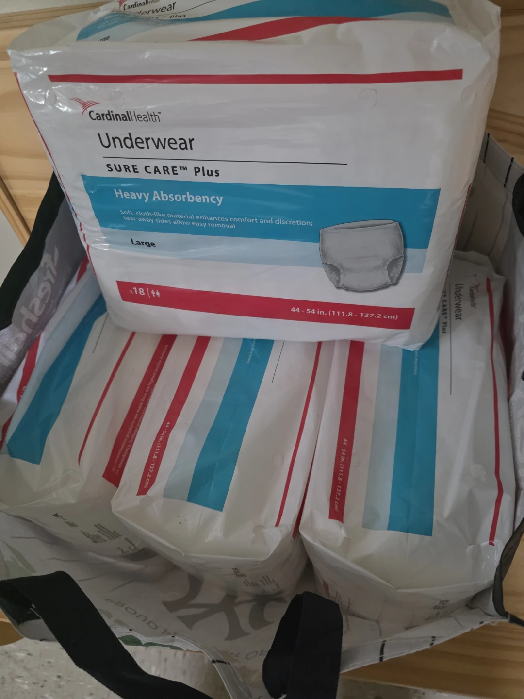 4 pk Pampers Medium adult size pull up design