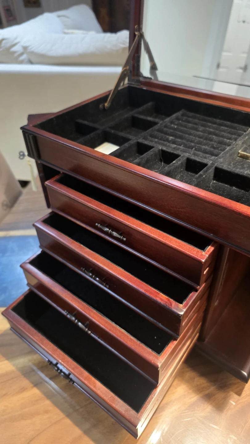 Bombay Large Wooden Jewelry Box Organizer - photo 2