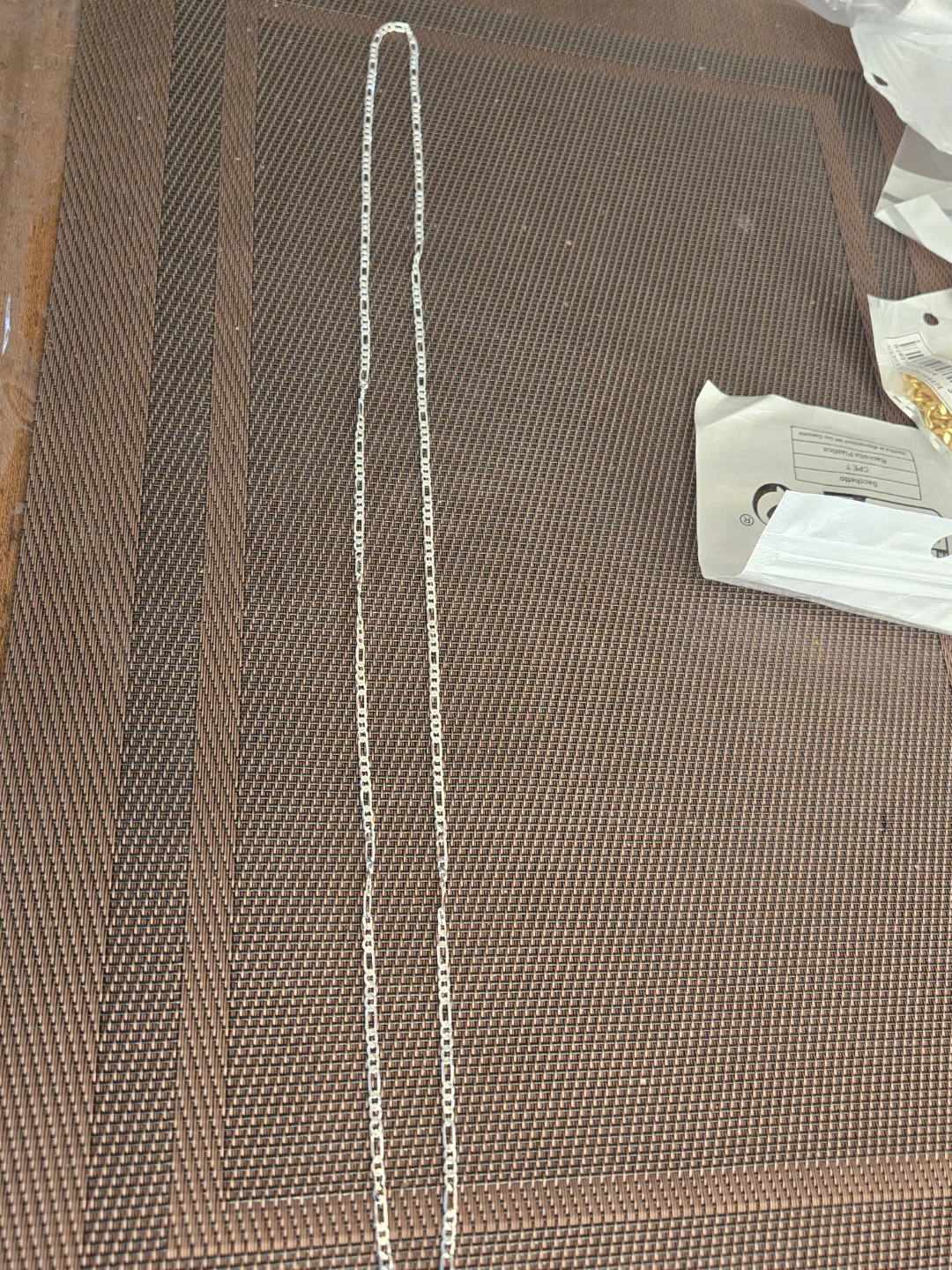 Silver-Tone Figaro Chain Necklace