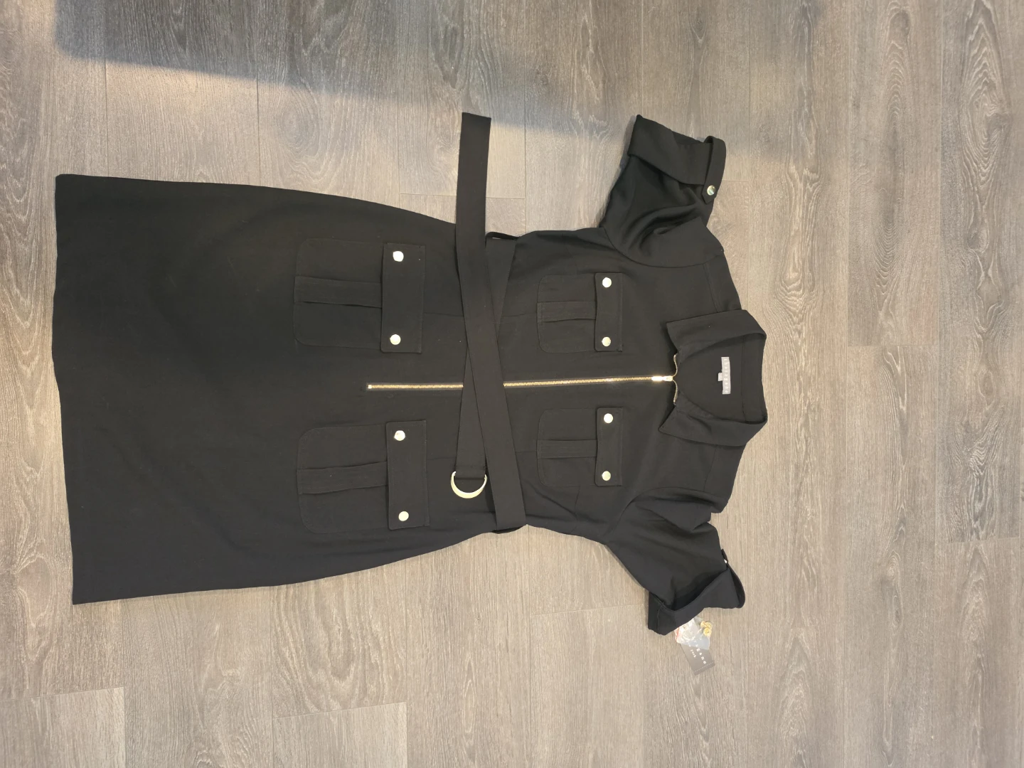 Black Dress with Belt