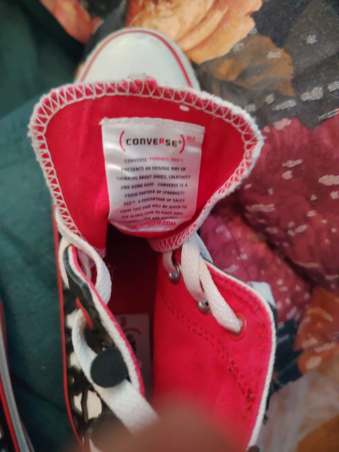 Converse (Product) Red High Top Sneakers