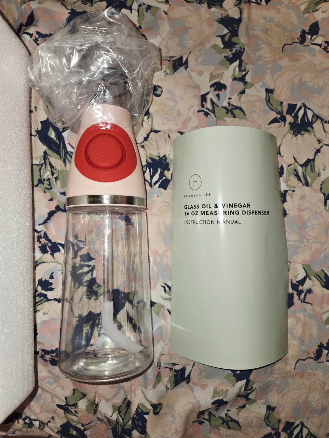 Henning Lee 16oz. Glass Oil & Vinegar Measuring Dispenser - photo 3