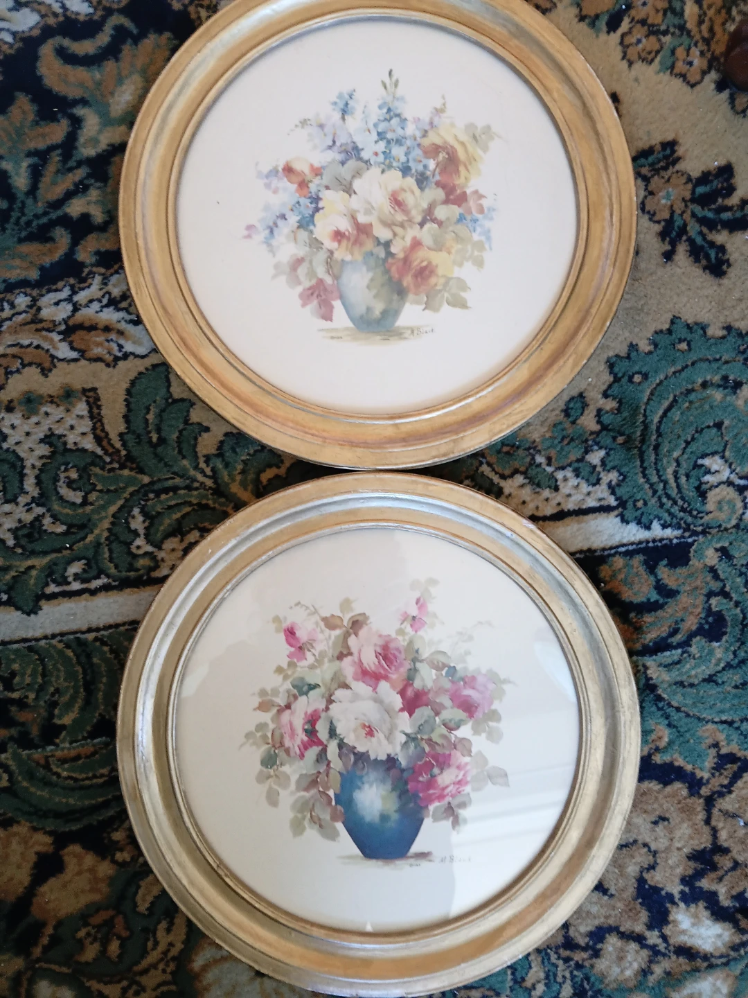 Set of 2  Floral Wall Art Prints