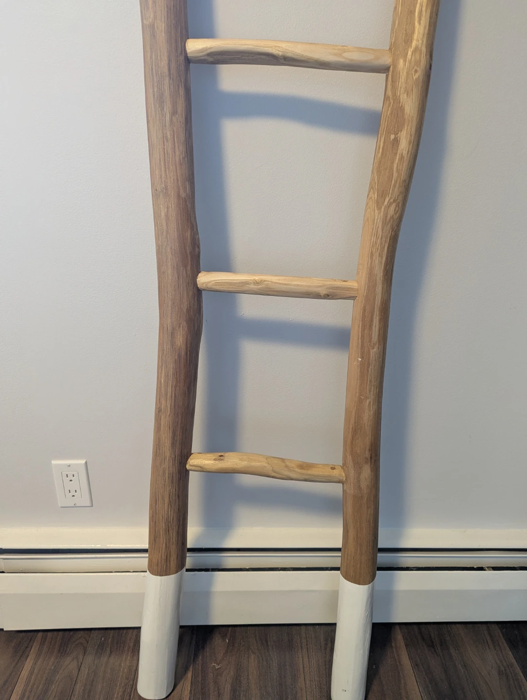 Decorative Rustic Wooden Blanket Ladder - photo 3