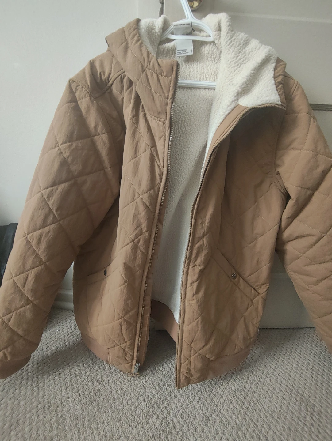The North Face Quilted Sherpa Lined Hoodie - XL