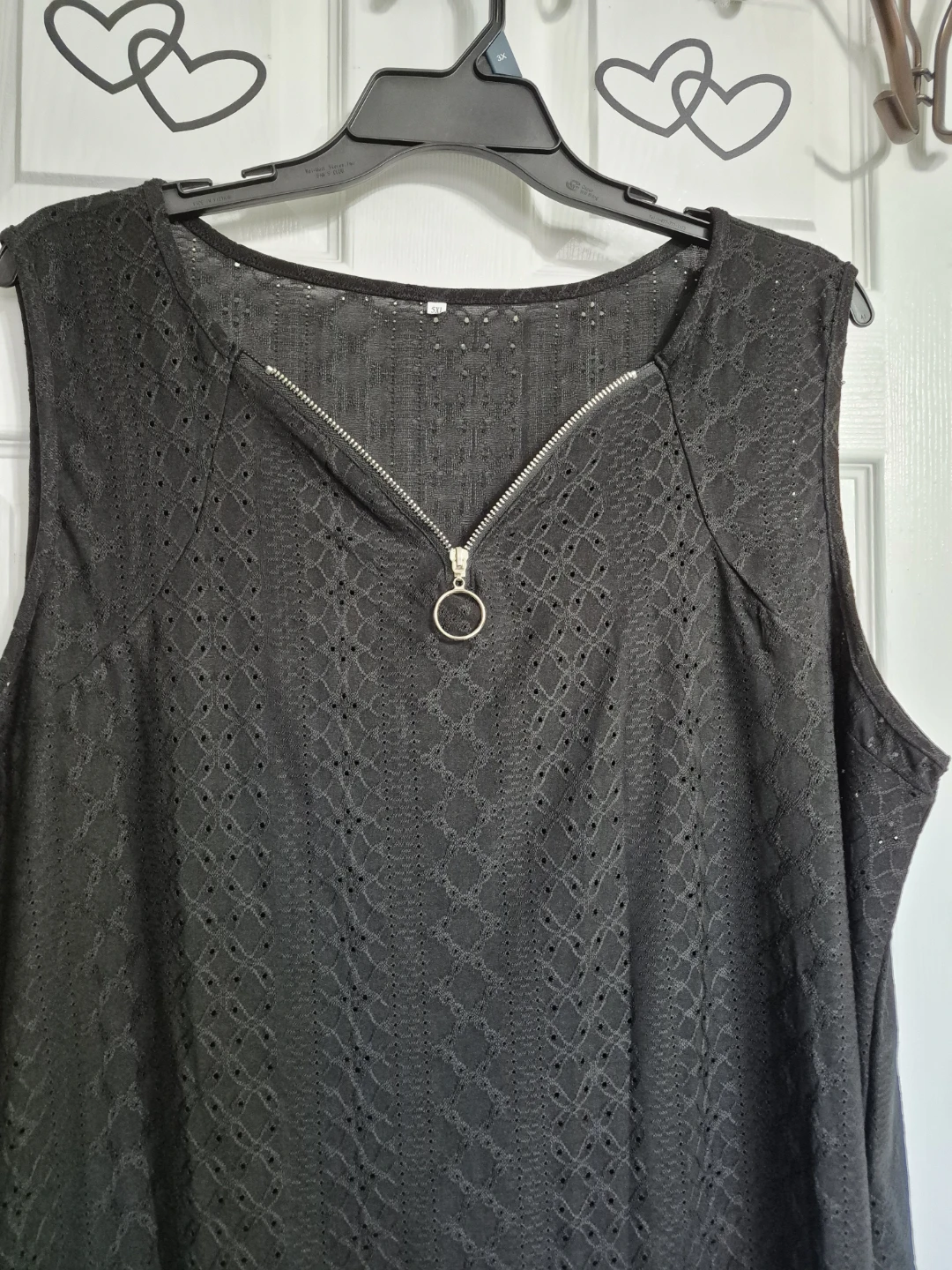 Ladies Size 5X Black Tank Top Blouse - photo 2