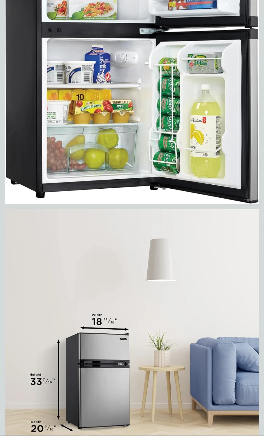 Danby Designer Stainless Steel Mini Fridge - photo 4
